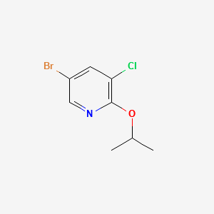 5-bromo-3-chloro-2-isopropoxypyridine structure, CAS 1211531-67-7