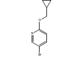 5-bromo-2-(cyclopropylmethoxy)pyridine structure, CAS 494772-02-0