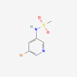 N-(5-bromopyridin-3-yl)methanesulfonamide structure, CAS 1083326-18-4