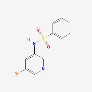 N-(5-bromopyridin-3-yl)benzenesulfonamide structure, CAS 1084-12-4