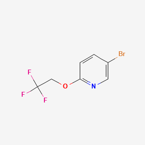 5-bromo-2-(2,2,2-trifluoroethoxy)pyridine structure, CAS 126728-58-3