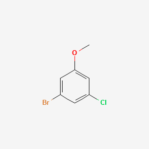 1-bromo-3-chloro-5-methoxybenzene structure, CAS 174913-12-3