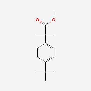 2-(4-tert-Butyl-phenyl)-2-methyl-propionicacidmethylester structure, CAS 157444-69-4