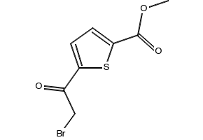 5-(2-Bromo-acetyl)-thiophene-2-carboxylicacidmethylester structure, CAS 4192-32-9