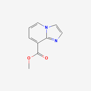 Imidazo[1,2-a]pyridine-8-carboxylicacidmethylesterhydrochloride structure, CAS 133427-07-3