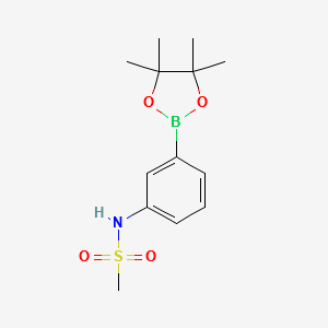 N-(3-(4,4,5,5-tetramethyl-1,3,2-dioxaborolan-2-yl)phenyl)methanesulfonamide structure, CAS 305448-92-4