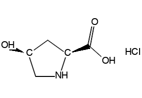 Cis-4-hydroxy-L-prolinemonohydrochloride structure, CAS 441067-49-8