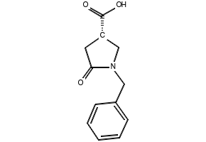 (S)-1-Benzyl-5-oxopyrrolidine-3-carboxylicacid structure, CAS 428518-42-7