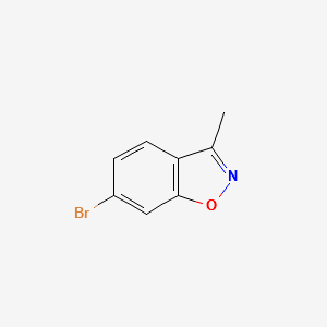 6-Bromo-3-methylbenzo[d]isoxazole structure, CAS 66033-69-0
