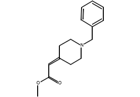 Ethyl2-(1-benzylpiperidin-4-ylidene)acetate structure, CAS 40110-55-2