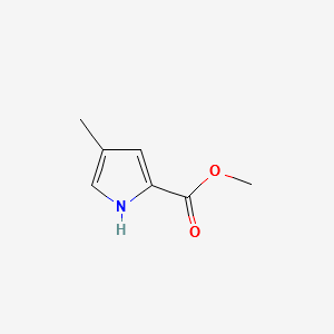 Methyl4-methyl-1H-pyrrole-2-carboxylate structure, CAS 34402-78-3