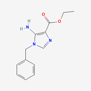 Ethyl5-amino-1-benzylimidazole-4-carboxylate structure, CAS 68462-61-3