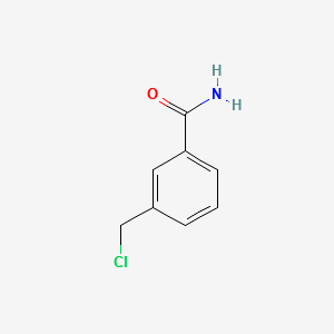 3-(Chloromethyl)benzamide structure, CAS 135654-16-9