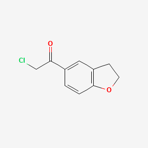 2-Chloro-1-(2,3-dihydro-benzofuran-5-yl)-ethanone structure, CAS 64089-34-5