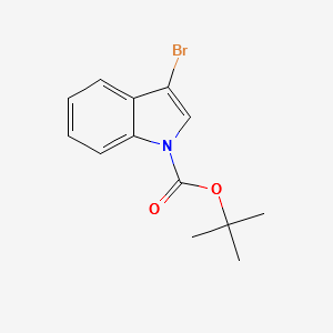 1-Boc-3-bromoindole structure, CAS 143259-56-7