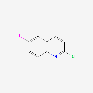 2-Chloro-6-iodo-quinoline structure, CAS 124467-20-5