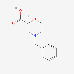 4-Benzylmorpholine-2-carboxylicacid structure, CAS 769087-80-1