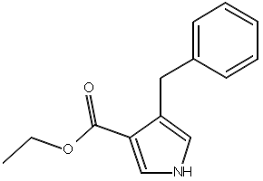 4-Benzyl-1H-pyrrole-3-carboxylicacidethylester structure, CAS 352616-19-4