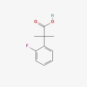 2-(2-Fluoro-phenyl)-2-methyl-propionicacid structure, CAS 870849-49-3