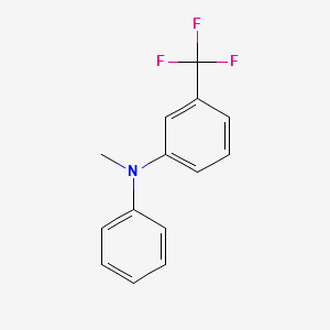 N-methyl-N-phenyl-3-(trifluoromethyl)aniline structure, CAS 189065-48-3