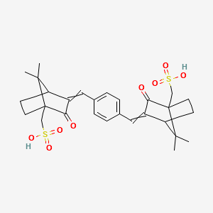 Terephthalylidenedicamphorsulfonieacid structure, CAS 90457-82-2