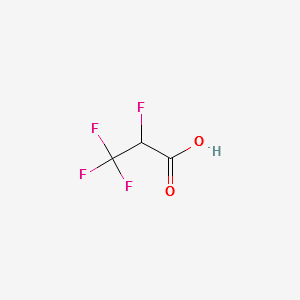 2,3,3,3-Tetrafluoropropanoicacid structure, CAS 359-49-9