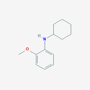 N-cyclohexyl-2-methoxyaniline structure, CAS 850570-34-2