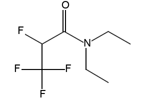 N,N-Diethyl-2,3,3,3-tetrafluoropropionamide structure, CAS 392-63-2