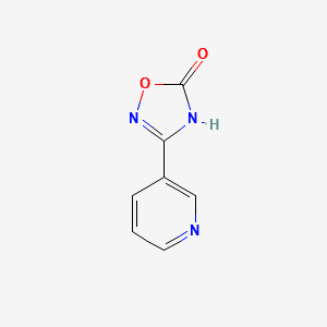 3-Pyridin-3-yl-4H-[1,2,4]oxadiazol-5-one structure, CAS 1198-99-8