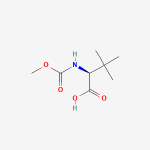Methylcarbonyl-L-t-leucine structure, CAS 162537-11-3
