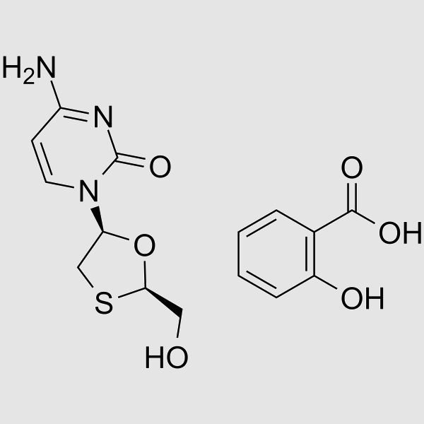 Lamivudinesalicylate structure, CAS 173522-96-8