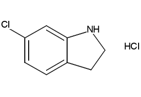 6-Chloro-2,3-dihydro-1H-indolehydrochloride structure, CAS 89978-84-7