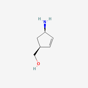 (1s.Cis)-4-Amino-2-cyclopentene-1-methanol structure, CAS 136522-35-5