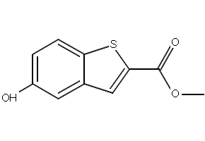 methyl5-hydroxybenzo[b]thiophene-2-carboxylate structure, CAS 82788-15-6