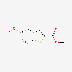 methyl5-methoxybenzo[b]thiophene-2-carboxylate structure, CAS 19492-99-0