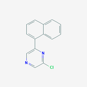 2-chloro-6-(naphthalen-1-yl)pyrazine structure, CAS 875900-54-2