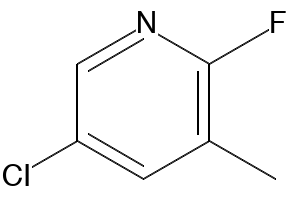 3-Chloro-2-fluoro-5-methylpyridine structure, CAS 1031929-23-3