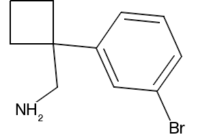 (1-(3-Bromophenyl)cyclobutyl)methanaminehydrochloride structure, CAS 915402-09-4