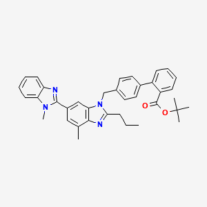 4'-[{1,4'-Dimethyl-2'-propyl[2,6'-Bi-1H-benzimiaszol]-1'yl}-methyl}-1,1'-biphenyl-2-caroxylicaciddimethylethylester structure, CAS 144702-26-1