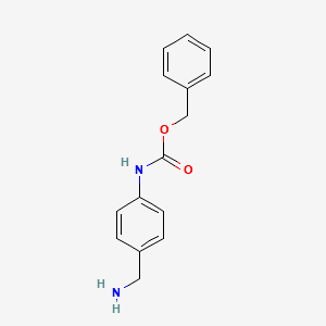 benzyl4-(aminomethyl)phenylcarbamate structure, CAS 443331-14-4