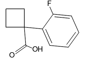 1-(2-Fluorophenyl)cyclobutanecarboxylicacid structure, CAS 151157-48-1