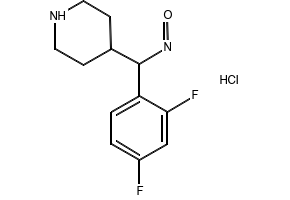 2,4-Difluorophenyl-(4-Piperidinyl)methanoneOximeHydrochloride structure, CAS 135634-18-3