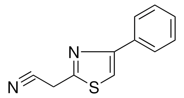 2-Cyanomethyl-4-phenylthiazole structure, CAS 41381-89-9
