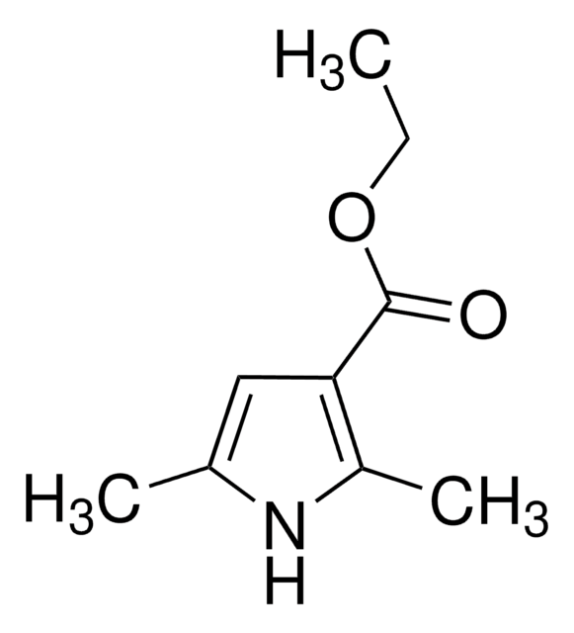 Ethyl2,5-dimethyl-1H-pyrrole-3-carboxylate structure, CAS 2199-52-2