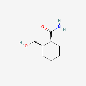(1S,trans)-2-hydroxymethylcyclohexane-carboxamide structure, CAS 116174-40-4