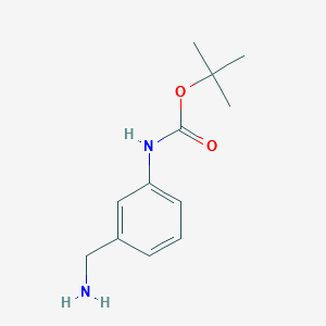 3-(Aminomethyl)-1-N-boc-aniline structure, CAS 205318-52-1