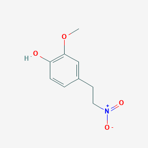 2-methoxy-4-(2-nitroethyl)phenol structure, CAS 528594-30-1