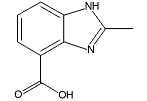 2-Methylbenzimidazole-4-carboxylicacid structure, CAS 188106-94-7