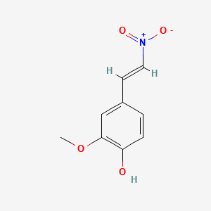 2-methoxy-4-(2-nitrovinyl)phenol structure, CAS 6178-42-3