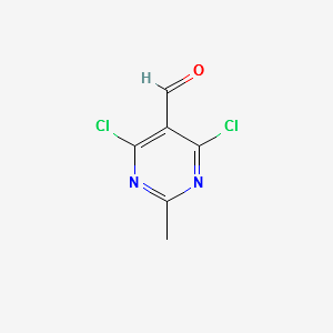 4,6-Dichloro-2-methyl-5-pyrimidinecarboxaldehyde structure, CAS 14160-91-9